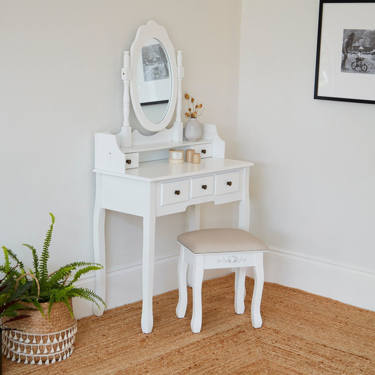 Wayfair dressing table deals white